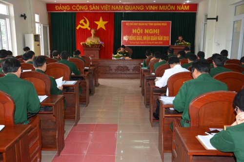 Hội nghị hiệp đồng với các đơn vị giao nhận quân năm 2018