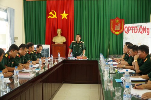 Quân khu 5 kiểm tra công tác quốc phòng, quân sự địa phương tại Bộ CHQS tỉnh Quảng Ngãi