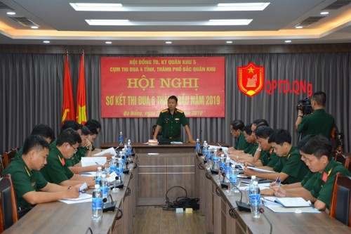 Sơ kết công tác thi đua khen thưởng và phong trào thi đua Quyết thắng cụm thi đua 5 tỉnh phía Bắc Quân khu