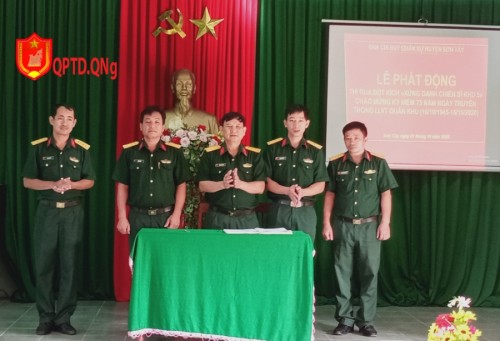 Bộ CHQS tỉnh Quảng Ngãi phát động thi đua “Xứng danh chiến sĩ khu 5”