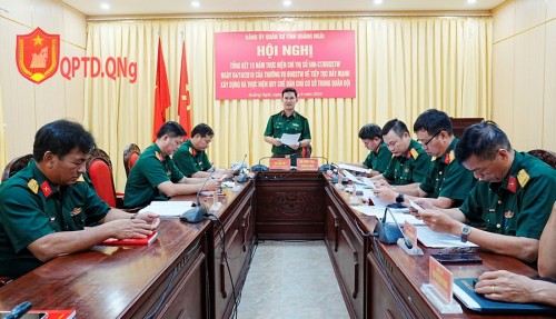 TỔNG KẾT 15 NĂM THỰC HIỆN CHỈ THỊ SỐ 590 ĐẢNG ỦY QUÂN SỰ TRUNG ƯƠNG.