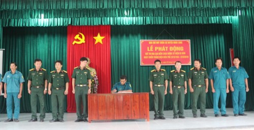 Minh Long Phát động đợt thi đua cao điểm chào mừng kỷ niệm 65 năm Chiến thắng  Điện Biên Phủ
