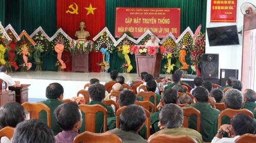  Ban liên lạc tiểu đoàn Bộ binh 20 tỉnh Quảng Ngãi tổ chức gặp mặt truyền thống nhân kỷ niệm 70 năm thành lập đơn vị (1948 - 2018)