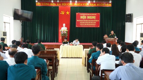 UBND Thành phố Quảng Ngãi tổ chức hội nghị tổng kết công tác tuyển quân năm 2018.