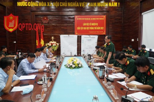 Đảng ủy Quân sự tỉnh Làm việc với Thành ủy về nhiệm vụ diễn tập