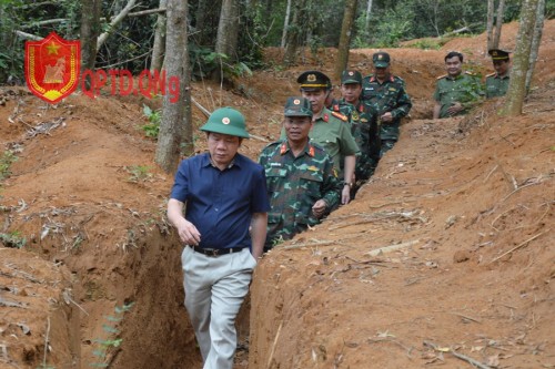 Chủ tịch UBND tỉnh kiểm tra công tác chuẩn bị diễn tập khu vực phòng thủ tỉnh năm 2022