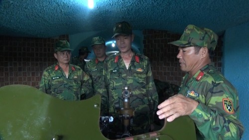 Bắn kiểm tra, nghiệm thu các công trình chiến đấu tại đảo Lý Sơn