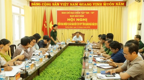 Triển khai kế hoạch đảm bảo diễn tập khu vực phòng thủ tỉnh năm 2018