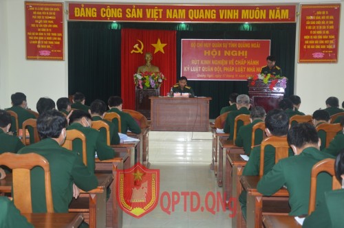 Rút kinh nghiệm về chấp hành kỷ luật quân đội, pháp luật nhà nước năm 2021. 