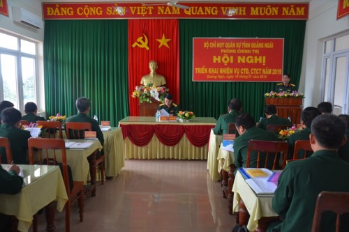 Các cơ quan Tham mưu, Chính trị, Hậu cần, Kỹ thuật  tổ chức hội nghị triển khai nhiệm vụ công tác chuyên ngành.