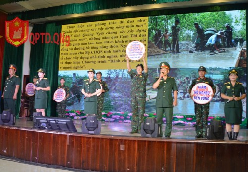 SÔI NỔI HỘI THI “DÂN VẬN KHÉO” CỦA LỰC LƯỢNG VŨ TRANG  QUẢNG NGÃI