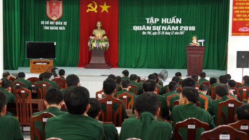 Tập huấn quân sự  năm 2018