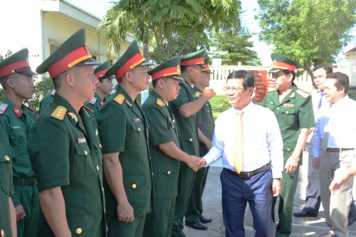 Bí thư Tỉnh ủy thăm, chúc tết lực lượng vũ trang tỉnh