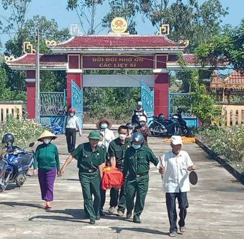 Bình Sơn di dời hài cốt liệt sĩ sau 60 năm hy sinh