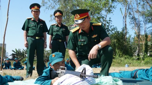 Bộ CHQS vừa tổ chức kiểm tra công tác huấn luyện lực lượng DQTV 