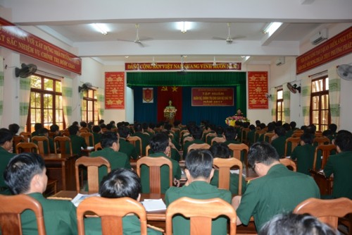 Bộ Chỉ huy quân sự tỉnh Quảng Ngãi tổ chức tập huấn quân sự, chính trị năm 2017