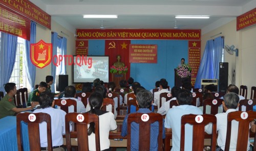 Xã Đức Thắng, huyện Mộ Đức diễn tập chiến đấu trong khu vực phòng thủ cấp xã năm 2023.