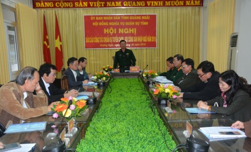 Hội đồng nghĩa vụ quân sự tỉnh triển khai công tác tuyển chọn, gọi công dân nhập ngũ năm 2019.     