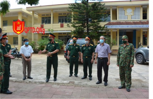 Bộ CHQS tỉnh kiểm tra Công tác Phòng chống dịch covid-19
