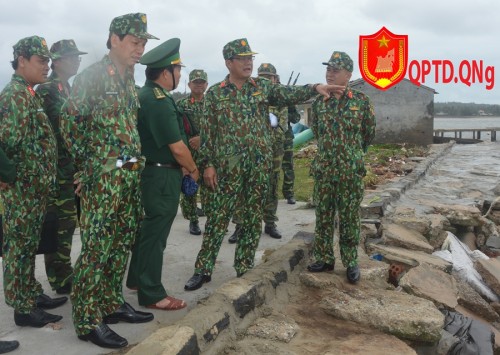 Quân khu 5 khảo sát xây dựng doanh trại, Cảng neo đậu tàu, nơi tránh trú cho hải đội dân quân thường trực. 