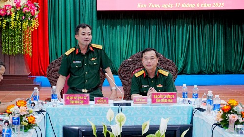 BỘ CHQS TỈNH QUẢNG NGÃI VÀ BỘ CHQS TỈNH KON TUM RÀ SOÁT CÔNG TÁC CHUẨN BỊ SẮP XẾP, ĐIỀU CHỈNH CƠ QUAN QUÂN SỰ ĐỊA PHƯƠNG.