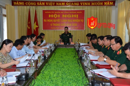 Đảng ủy Quân sự tỉnh ra Nghị quyết lãnh đạo thực hiện nhiệm vụ 6 tháng cuối năm.
