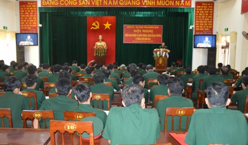 Hội nghị triển khai nhiệm vụ quốc phòng quân sự địa phương 6 tháng cuối năm 2018. 