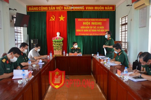 19 tổ chức cơ sở đảng trực trong LLVT tỉnh: Kiểm điểm tự phê bình và phê bình năm 2021