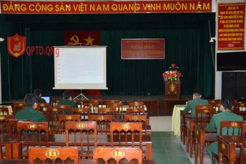 Đảng ủy quân sự tỉnh mở lớp bồi dưỡng lý luận chính trị cho đảng viên mới năm 2021