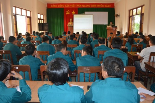 Tập huấn quân sự chính trị năm 2018