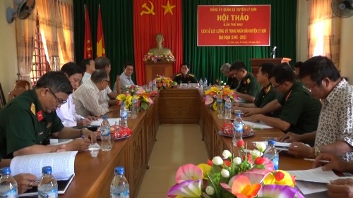 Đảng ủy quân sự huyện Lý Sơn hội thảo lịch sử lần 2