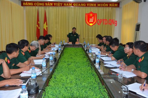 Chính ủy Quân khu 5 kiểm tra công tác đảng – công tác chính trị tại Bộ CHQS tỉnh Quảng Ngãi.