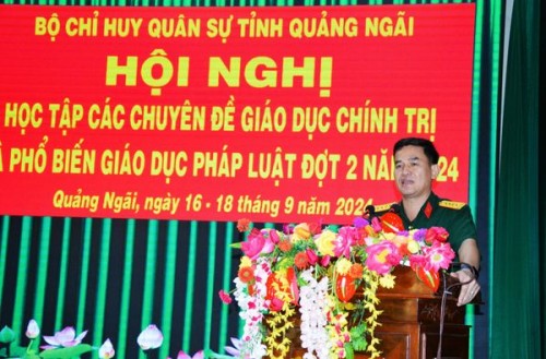  HỌC TẬP CÁC CHUYÊN ĐỀ GIÁO DỤC CHÍNH TRỊ VÀ PHỔ BIẾN GIÁO DỤC PHÁP LUẬT TRONG LLVT TỈNH ĐỢT 2 NĂM 2024.