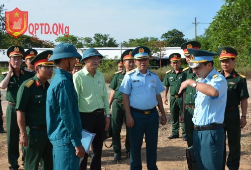 Ban Chỉ đạo Phòng không nhân dân Trung ương kiểm tra công tác Phòng không nhân dân tại Quảng Ngãi.