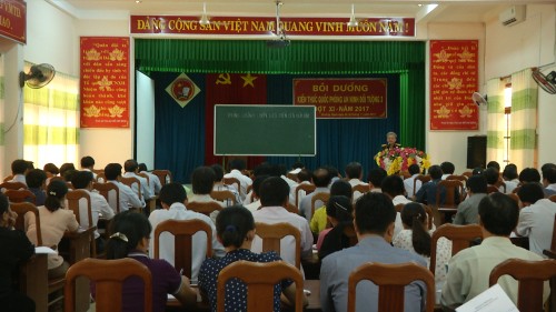 Khai mạc lớp bồi dưỡng kiến thức Quốc phòng – An ninh