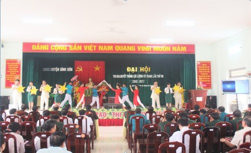 BÌNH SƠN-ĐẠI HỘI THI ĐUA QUYẾT THẮNGLỰC LƯỢNG VŨ TRANG HUYỆN LẦN THỨ VIII, GIAI ĐOẠN 2012-2017