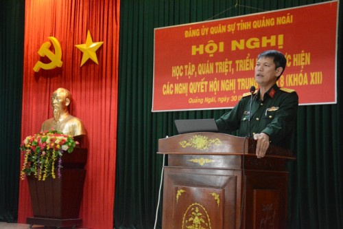 Đảng ủy Quân sự  tỉnh quán triệt, triển khai thực hiện các nội dung hội nghị Trung ương 8, khóa XII