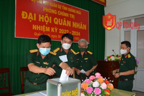 Đại hội Quân nhân phòng Chính trị, nhiệm kỳ 2022-2024.