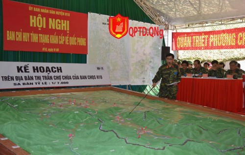 Ghi nhận về cuộc diễn tập khu vực phòng thủ huyện Nghĩa Hành