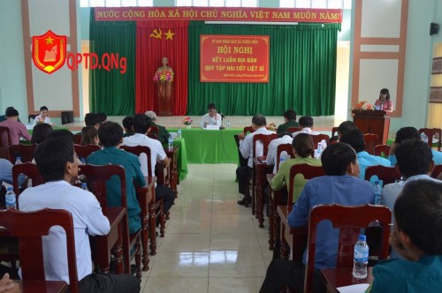 Tư Nghĩa  rút kinh nghiệm kết luận địa bàn lập bản đồ tìm kiếm, quy tập hài cốt liệt sỹ.