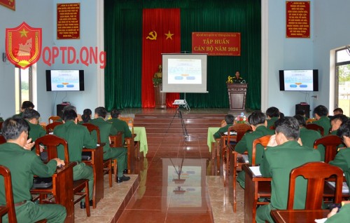 Bộ CHQS tỉnh Quảng Ngãi tổ chức tập huấn cán bộ năm 2024