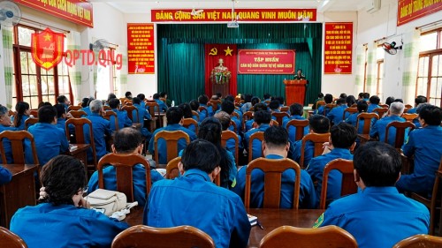 TẬP HUẤN CHÍNH TRỊ VIÊN BAN CHỈ HUY QUÂN SỰ XÃ, PHƯỜNG, THỊ TRẤN VÀ BAN CHQS CƠ QUAN, TỔ CHỨC NĂM 2025