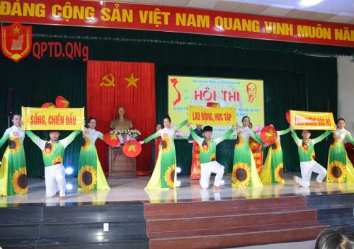 Bình Sơn tổ chức Hội thi tuyên truyền về phát huy phẩm chất “Bộ đội Cụ Hồ”, kiên quyết chống chủ nghĩa cá nhân trong tình hình mới