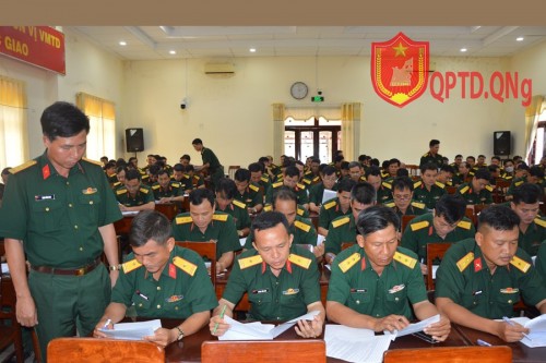 Kiểm tra nhận thức chính trị cán bộ sĩ quan cấp tá năm 2022.