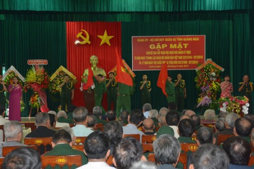 Gặp mặt cán bộ quân đội nghỉ hưu, nghỉ công tác nhân dịp 72 năm ngày thành lập QĐND Việt Nam (22/12/1944- 22/12/2016)