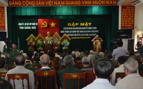 Gặp mặt cán bộ Quân đội nghỉ hưu, nghỉ công tác trên địa bàn tỉnh