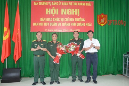 BAN CHQS THÀNH PHỐ QUẢNG NGÃI CÓ TÂN CHỈ HUY TRƯỞNG