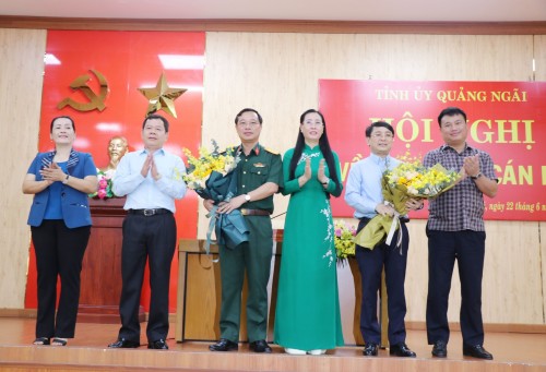 BẦU BỔ SUNG 2 ỦY VIÊN BAN THƯỜNG VỤ TỈNH ỦY QUẢNG NGÃI