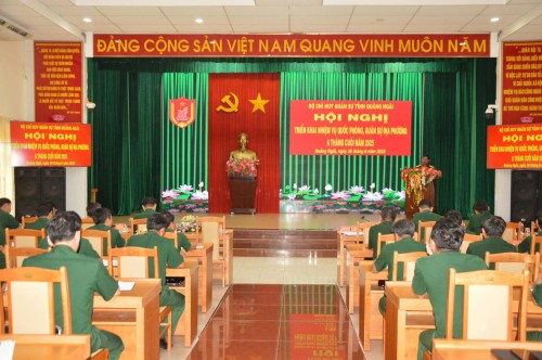 BỘ CHQS TỈNH TRIỂN KHAI NHIỆM VỤ QUỐC PHÒNG, QUÂN SỰ ĐỊA PHƯƠNG 6 THÁNG CUỐI NĂM 2025.