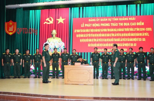 ĐẢNG ỦY- BỘ CHQS TỈNH PHÁT ĐỘNG THI ĐUA CAO ĐIỂM